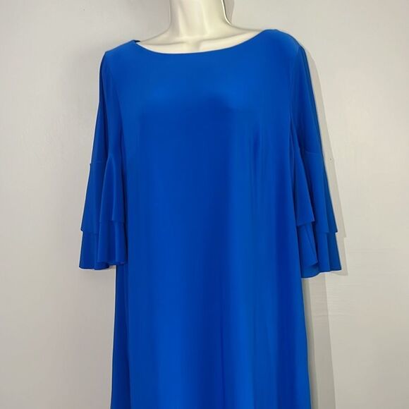 Lauren Ralph Lauren flutter bell sleeved midi dress - Picture 2 of 8